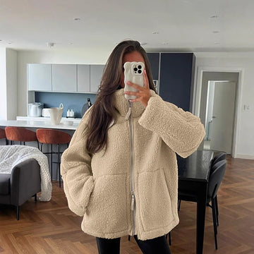 Manteau en Teddy Doux - KAJA