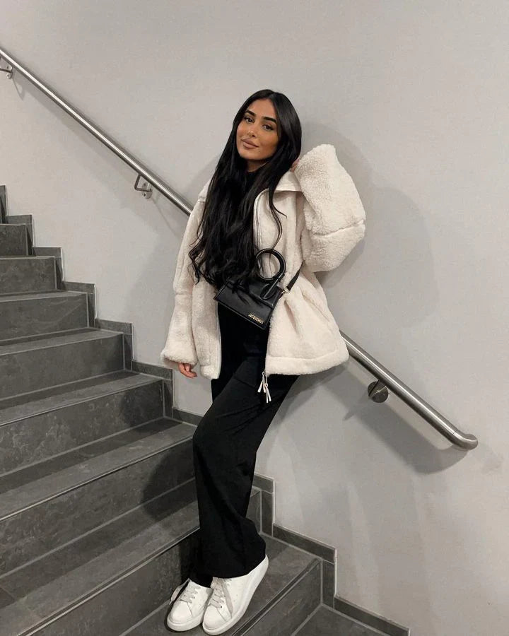 Manteau en Teddy Doux - KAJA